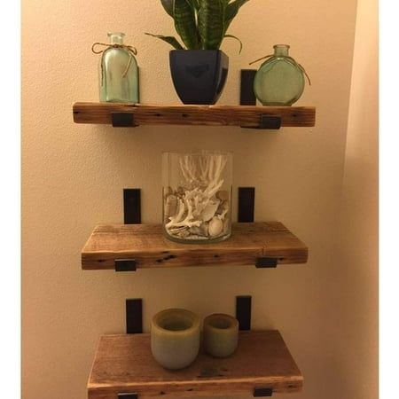 Shelf Brackets 11 5 X 6 Inch Heavy Duty Black Metal Floating Shelf Bracket Rustic Farmhouse Decorative