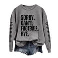 thumbnail image 1 of WEAIXIMIUNG Chandail Camouflage Femme Décontracté Léger Col Rond Chandails Manches Longues Graphique Football Imprimé Chandail Chandails Blouse Haut, 1 of 4