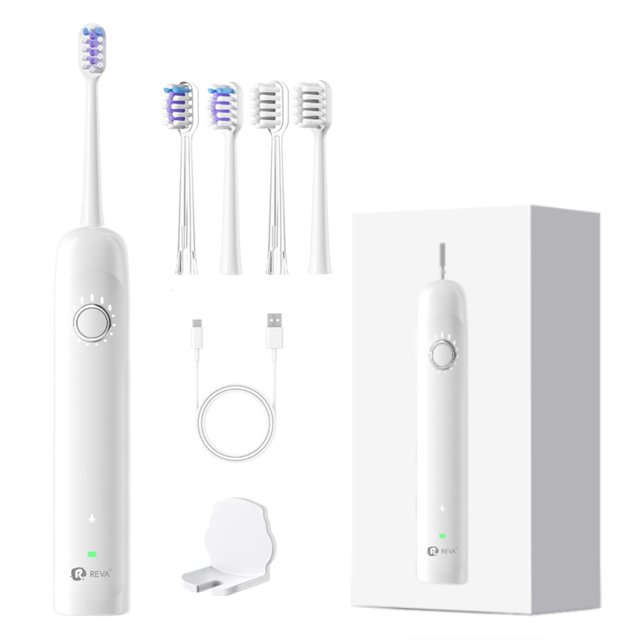 Cepillo de dientes eléctrico sónico R REVA X1, 4 cabezales, 5 modos