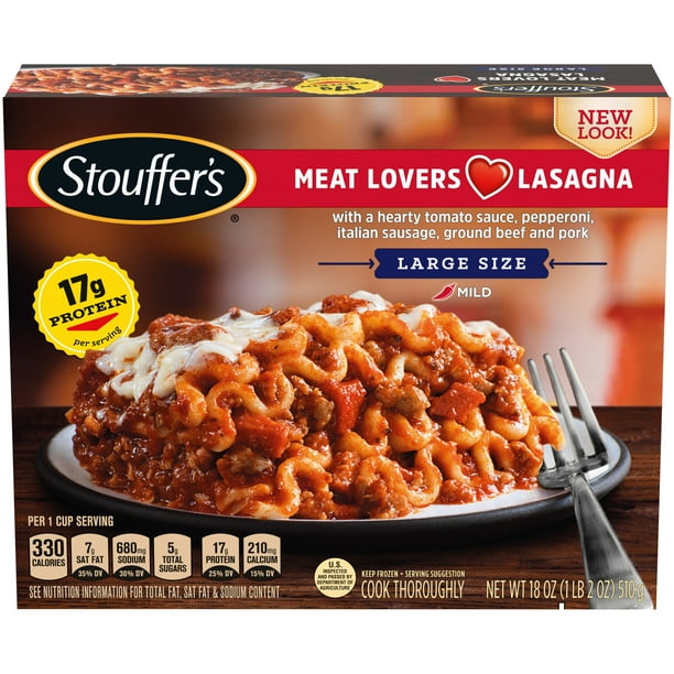 STOUFFER’S Large Size Meat Lovers Lasagna 18 oz. Box