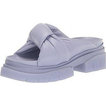 

Ash Shilo Young Purple Knotted Slip On Open Lug Sole Slide Mule Platform Sandals (Young 9)