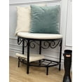 thumbnail image 4 of Mango Steam Modern Shoe Bench - Vanity Seat & Dressing Stool - White, 4 of 7
