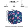thumbnail image 3 of Goofa Plants And Flamingos Tissue Box Cover PVC Leather Tissue Holder Square Facial Tissue Case Facial Paper Organizer Dispenser for Bathroom, Vanity Countertop, 3 of 8