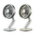 thumbnail image 3 of Metal small fan USB charging fan 360 degree rotating folding stretching desktop fan creative outdoor fan, 3 of 5
