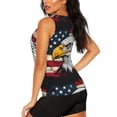 thumbnail image 3 of Hirioo American Bald Eagle for Women's Workout Tank Top Sleeveless Workout Tops Athletic Gym Shirts-Small, 3 of 7