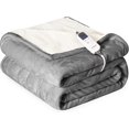 thumbnail image 1 of Heat Blanket \uDx\uD Throw Soft Flannel & Sherpa Reversible Electric Blanket with Heat Settings Timer Setting and Hours Auto-Shut Off, 1 of 7