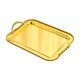 thumbnail image 2 of Bandeja para servir con asas, bandeja para joyas, bandeja de postre antideslizante, bandeja decorativa, oro, 2 of 9