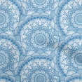 thumbnail image 1 of oneOone Viscose Jersey Medium Blue Fabric Asian Block Mandala Sewing Fabric By The Yard Printed Diy Clothing Sewing Supplies 60 Inch Wide, 1 of 5