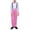 Pink, variant on AHTJRT Boys Clothes Suit Formal Long Sleeve Dress Shirt with Bowtie and Suspender Pants Gentlemen Wedding Prom Party Outfits Purple 11-12 Years