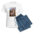 thumbnail image 5 of CafePress - Almond Blossoms In Spring Women's Light Pajamas - Women's Short Sleeve Print T-Shirt and Pants Light Cotton Pajama Set, 5 of 7