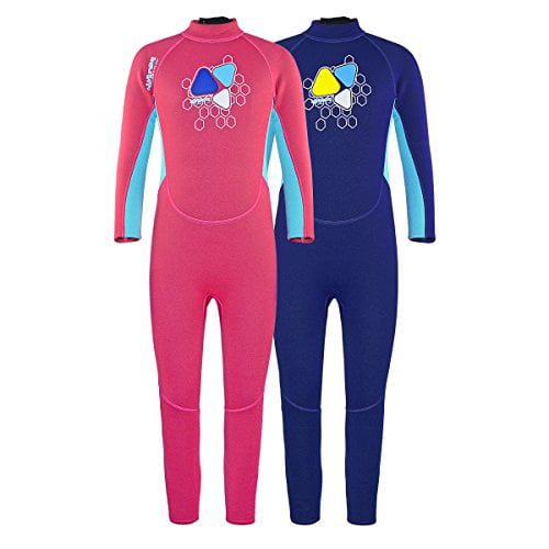 MYLEDI 2mm Neoprene Kids One Piece Swimming and Diving Full Suit,Boys Girls Wetsuit