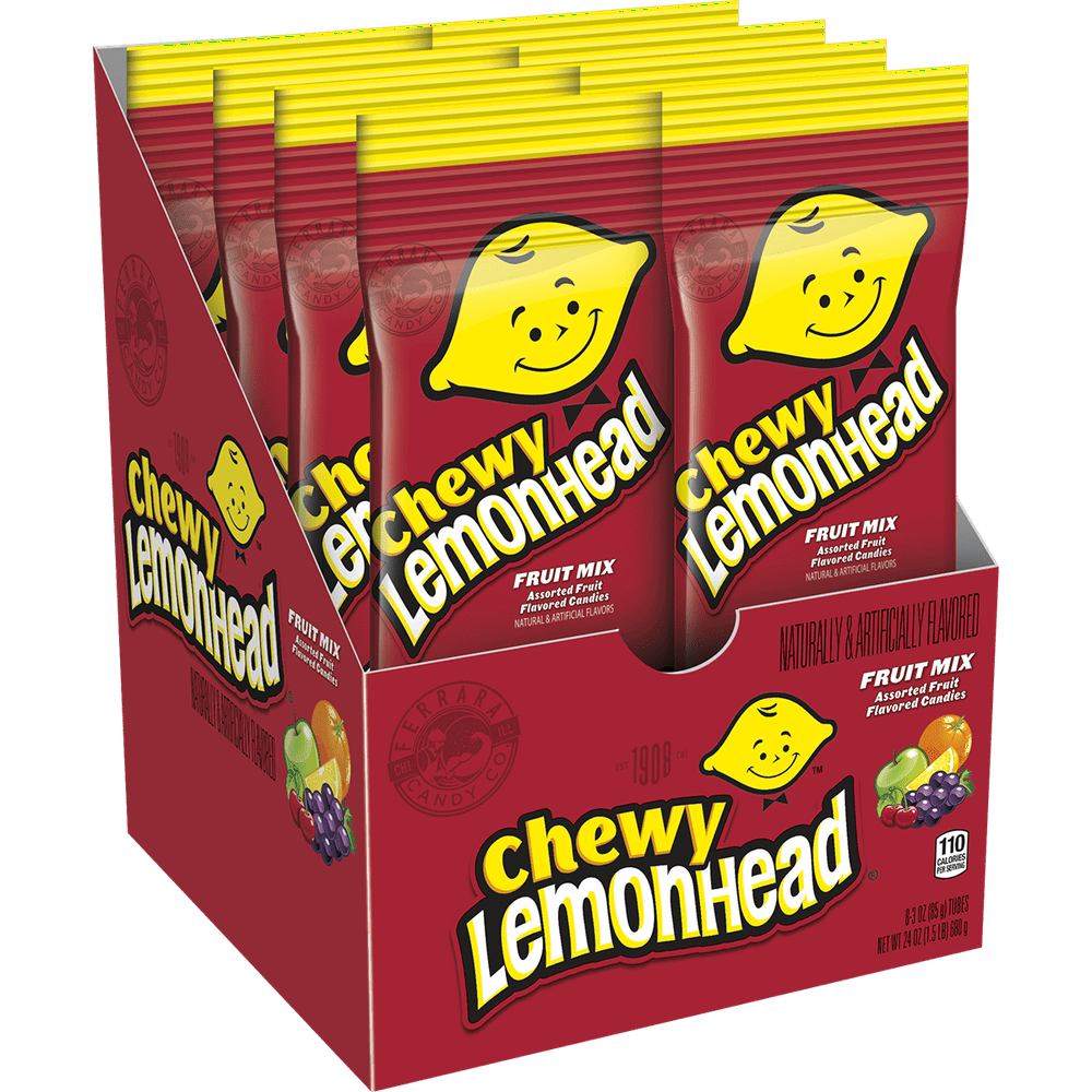 Lemonhead, Fruit Mix Chewy Lemonhead Candy, 3 Oz, 8 Ct