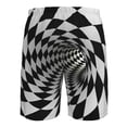 thumbnail image 6 of Disketp Men'S Swim Trunks Hawaiian Breathable Surf Beach Swimsuits Mesh Lining Beach Shorts With Pockets-3d Vortex Illusion, 6 of 9