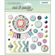 Cut and Paste Adorbs Decorative Brads, 24pk, Hello