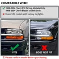 thumbnail image 4 of Spec-D Tuning Smoke LED Halo Projector Headlights + LED Bumper Lights Compatible with 1998-2004 Chevy S10 Pickup, 1998-2004 Chevy Blazer, Left + Right Pair Headlamps Assembly, 4 of 7