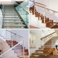 thumbnail image 4 of Support de Main Courante 5 Pcs en Acier Inoxydable, Support de Rambarde Mobile pour Escalier et Terrasse, 4 of 8