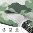 thumbnail image 6 of Yayeee Runner Rug for Bedroom 2'x6' Machine Washable Hallway Non Slip Mat, Army Green Camouflage Pattern, 6 of 8