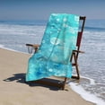 thumbnail image 4 of PHYHOO Summer Blue Sea Ocean Printed Microfiber Sand Free Pool Towel Oversized Travel Must Have for The Swimming Summer Cruise Ship Essentials 30x60in, 4 of 8
