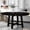 Espresso, variant on Round Dining Table with Adjustable Length / Suitable for Farmhouse or Modern Decor