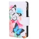 thumbnail image 2 of Funda protectora para teléfono móvil, bolsa con cremallera pintada con correa de muñeca para IPHONE 12 PRO, dos mariposas, 2 of 8