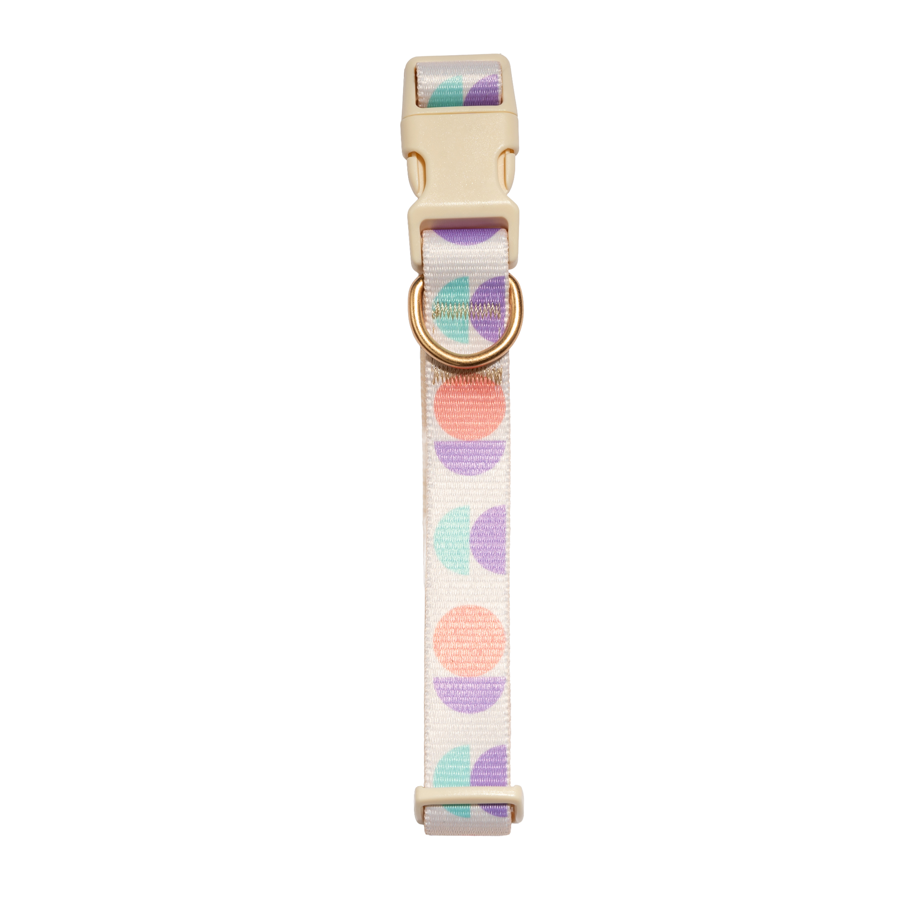 Vibrant Life Abstract Geometric Fashion Dog Collar, Multicolor, XL