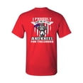 thumbnail image 3 of I Proudly Stand For The Flag Kneel For The Cross Front Back DT Adult T-Shirt Tee, 3 of 4
