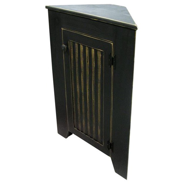 Sciure de Bois d'Angle Armoire de Rangement- Antique Gold