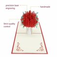 thumbnail image 4 of Hogar y jardín, Decoración de otoño, Tarjetas de invitación, Tarjeta de felicitación estéreo, Tarjeta de invitación de boda, Tarjeta de flor de rosa para el día de San Valentín, bendiga, bendiga, 4 of 4