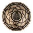 thumbnail image 2 of Amerock Padma 1-5/16 in (33 mm) Diameter Distressed Brass Cabinet Knob, 2 of 4