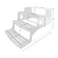 thumbnail image 2 of Lippert Black, 24", Steel RV Steps, 3-Step Manual Design, Anti-Slip Skid Tape, 2 of 2