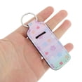 thumbnail image 4 of Unique Bargains 1 Pc Stylish Footprint Pattern Lipstick and Perfume Cover Handbag Charm Decorative Keychain Pinkish Purple, 4 of 5