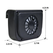 Koolatron Auto Cool Solar Powered Car Fan, Windshield Air Vent Cooling Window Cooler