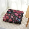 thumbnail image 3 of Nature Floor Pillow 22x22 Inch Boho Cushion, Floral & Leopard Print, Lightweight for Outdoor Gathering, 3 of 7