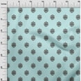 thumbnail image 2 of oneOone Polyester Lycra Fabric Floral Block Printed Fabric 1 Yard 56 Inch Wide, 2 of 4