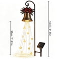 thumbnail image 3 of Christmas Bell Cascade Solar Yard Light, 2Pcs Warm White Cascading Garden Stake Light for Christmas Yard Decor, Holiday Outdoor Decor for Lawn Garden Pathway Front Yard, 3 of 8