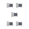 thumbnail image 1 of Injueey Luces de pared de pasillo de jardín al aire libre solares 6LED IP65 lámparas de valla impermeables iluminación de acero inoxidable Type2 NO2, 1 of 6