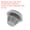 Grey, variant on Uxcell 40 Count Silicone Round Snap, Furniture Hole Plug Black 8mm