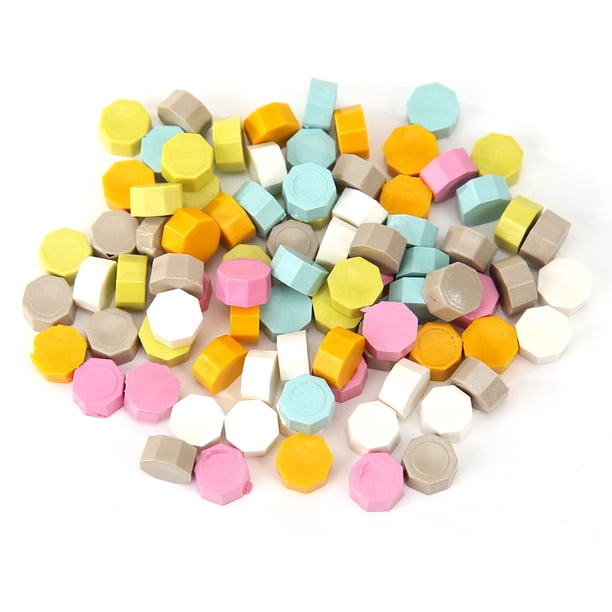 Ndcxsfigh 100 Pastillas Pintura Fuego Octágono Retro para Granos Cera para Sobres (A)