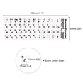 Russian Keyboard Stickers PC Keyboard Sticker White Background with Black Lettering 2Pcs ...