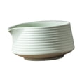 thumbnail image 3 of TISHITA Japanese Matcha Bowl Matcha Cup Gift Tea Bowl 500ml Portable Handmade Matcha Ceremony with Pouring Spout for Tea Room Kitchen Light Green, 3 of 8