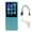 Blue, variant on NFTIGB MP4 Player Portable Support Small Memory Card Ultra Thin 1.8 Inch LCD Media Music Player with Accessories for Students White