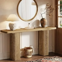 Tribesigns 63-Inch Long Entryway Table, Farmhouse Console Table Behind Couch with Fluted Deign for Living Room, Hallway, Foyer