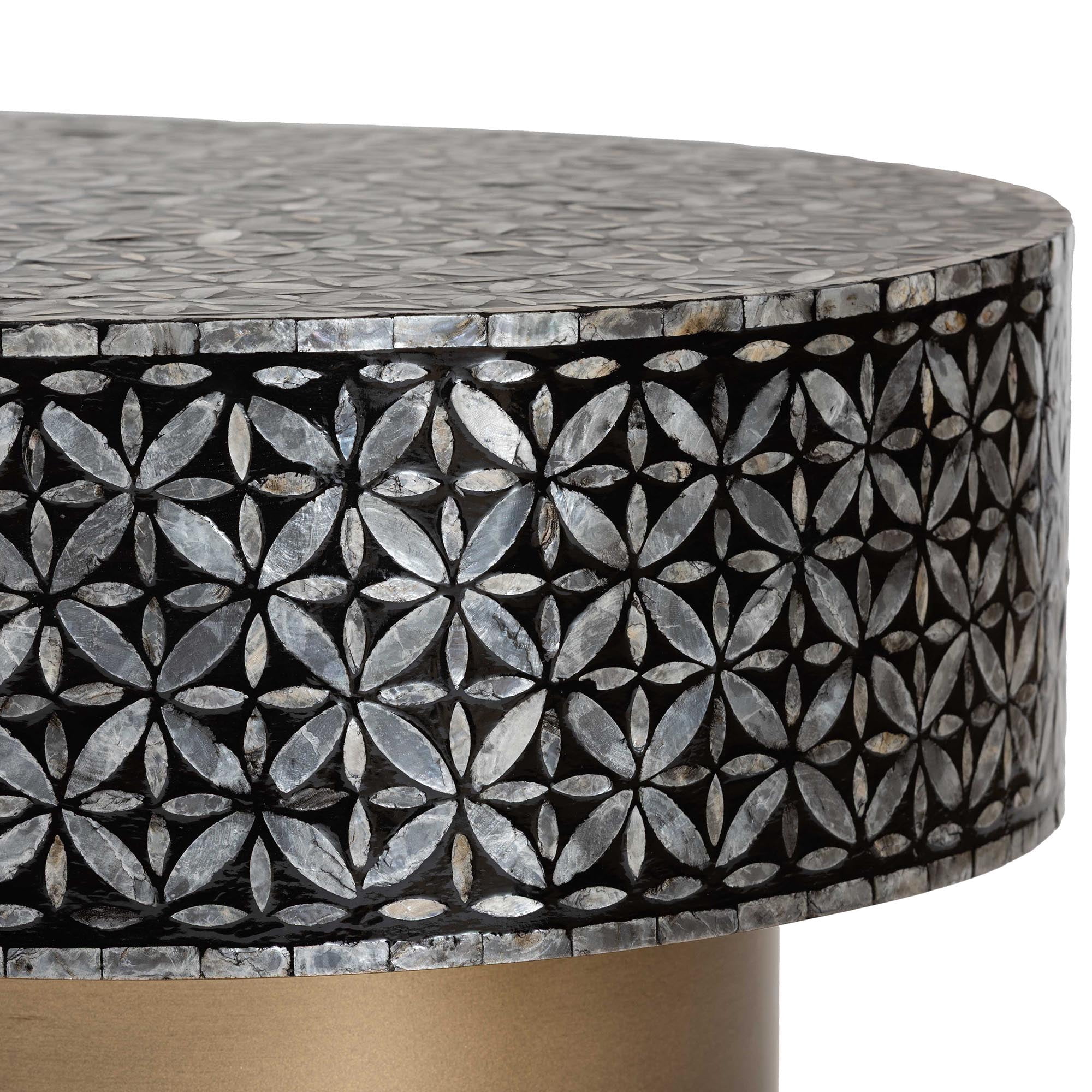 bali & pari Emery Coastal Coffee Table, Black
