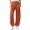 thumbnail image 4 of HomeDM Women's Wide Leg Lounge Pants with Pockets Quick Dry Casual Athletic Work Trousers, 4 of 8
