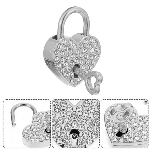 MLINS 1 Set Delicate Couple Wishing Lock Heart-shaped Lock Wishing Lock