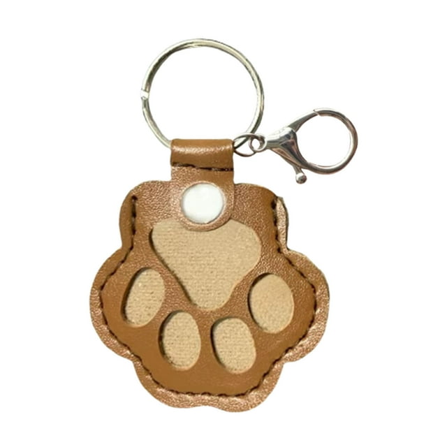 SDNall Cadeaux Commémoratifs pour Chiens, Petits Anneaux de Porte-Clés Style Sac Cadeau, Porte-Clés Empreinte de Patte en Cuir, Porte-Clés Souvenir Poils d'Animaux pour Sac à Main, Collection Commémorative Unique, Porte-Clés de Rangement Mignon pour Chien