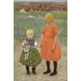 thumbnail image 2 of Gari Melchers 17x24 Black Ornate Framed Double Matted Museum Art Print Titled: The Sisters (C. 1895), 2 of 5