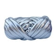 thumbnail image 1 of Hilo grueso, hilo voluminoso, tejido a mano, nudo trenzado, 500 g, hilo para tejer a brazo, longitud 15 m Plata, 1 of 9