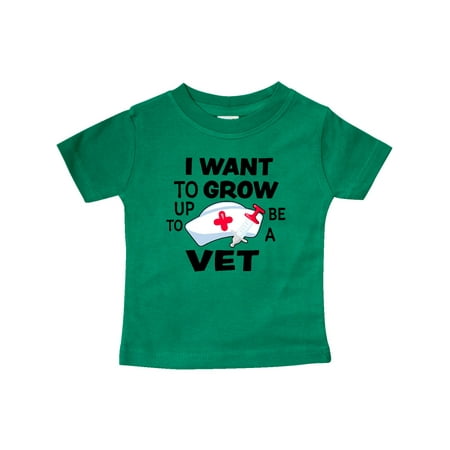 

Inktastic I Want To Grow up To Be a Vet Gift Baby Boy or Baby Girl T-Shirt