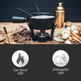thumbnail image 5 of Juego de fondue de queso Boska para fiestas Nero - Olla de fondue de hierro fundido negra - Artículos para el registro de bodas Pequeños electrodomésticos de cocina para hasta 4 personas Artículos par, 5 of 5